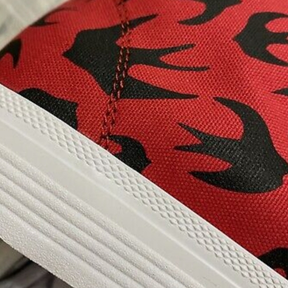 MCQ Alexander McQueen Swallow Swarm Vulcanized HiTop Sneaker Unisex M7/W9 3040 - Picture 4 of 13